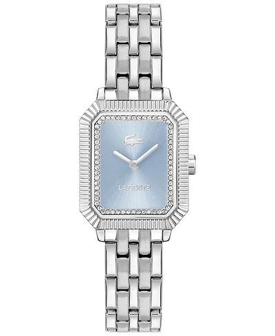 Lacoste Women's Parisienne Silver Tone Stainless Steel Bracelet Watch, 28.3 x 20.7mm