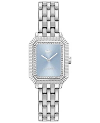 Lacoste Women's Parisienne Silver Tone Stainless Steel Bracelet Watch, 28.3 x 20.7mm