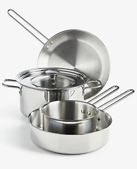 Arch Studio 5-Pc. Stackable Stainless Steel Cookware Set, Exclusively at Macy's