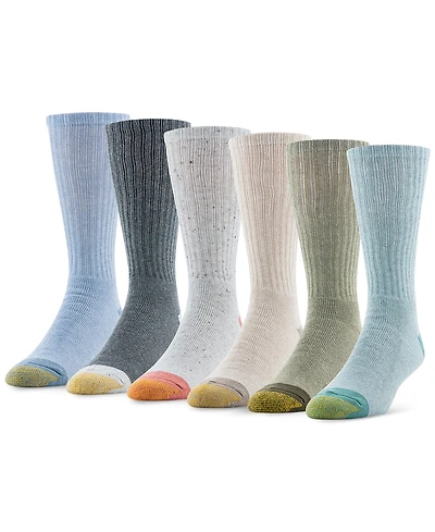 Gold Toe Men's 6-Pack Casual Harrington Socks