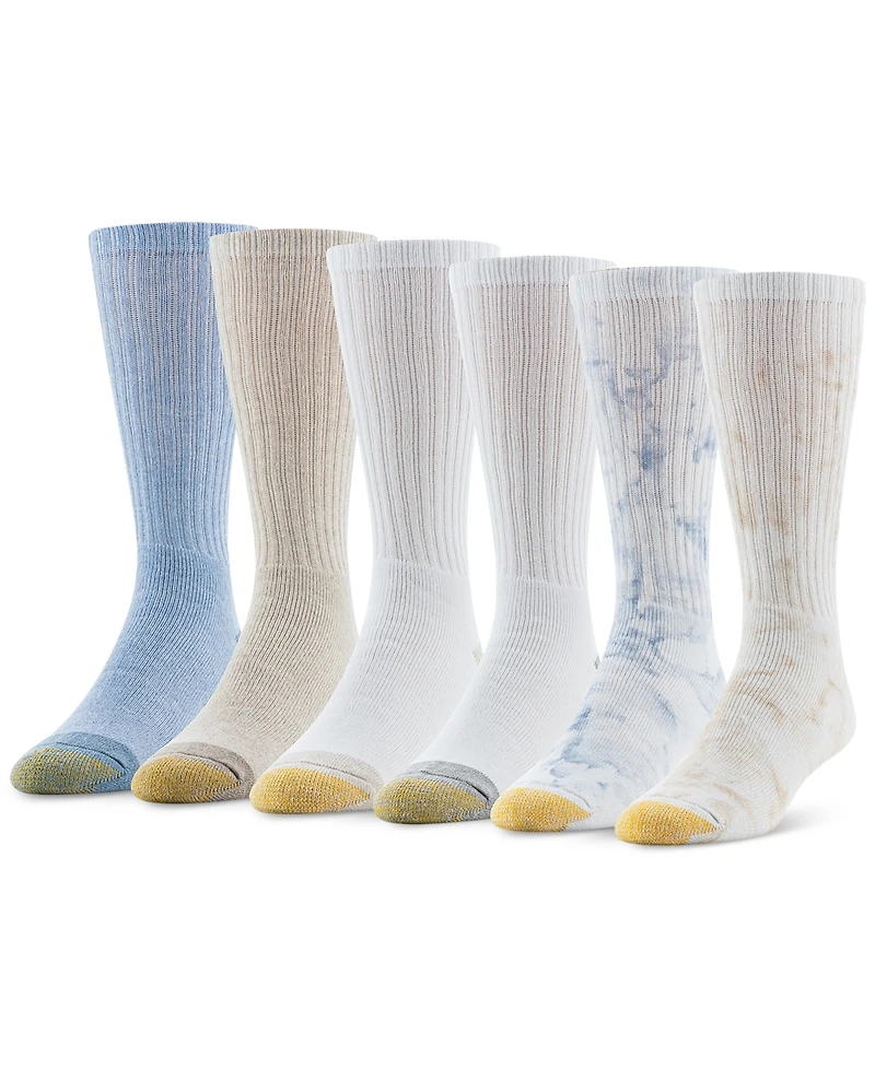 Gold Toe Men's 6-Pack Casual Harrington Socks