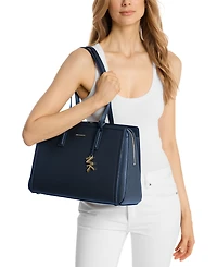 Michael Kors Women's Laila Medium Leather Tote Bag