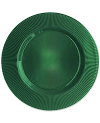 American Atelier Sunray Black Emerald Charger Plate 13", Set of 4