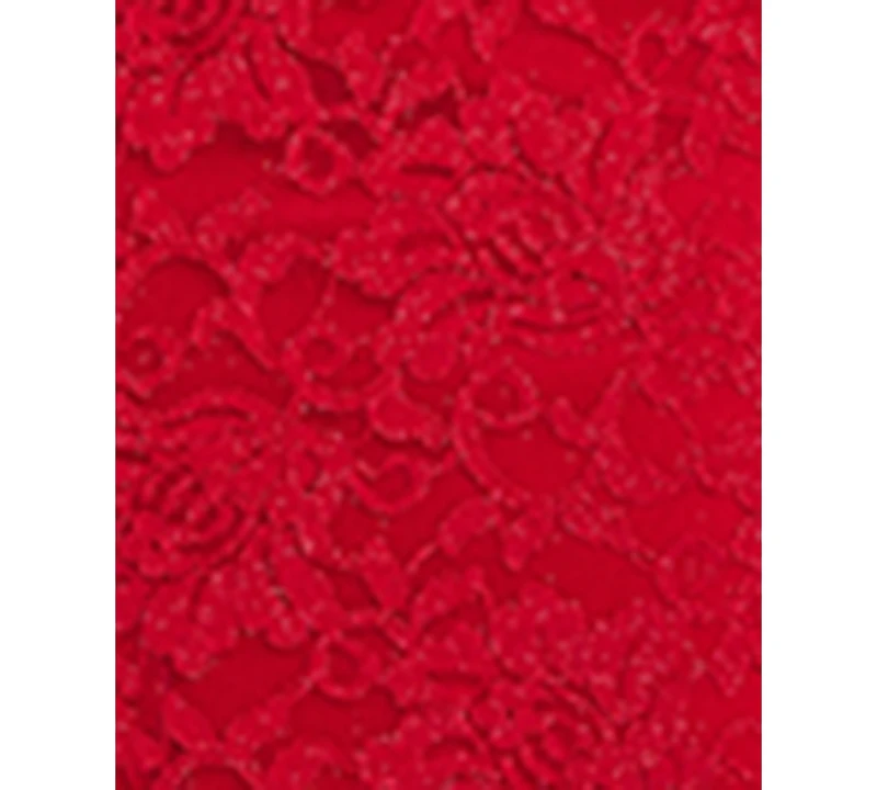 Morgan & Company Juniors' Sleeveless Glitter Lace Gown