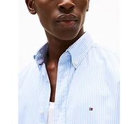 Tommy Hilfiger Men's Regular-Fit Striped Poplin Shirt