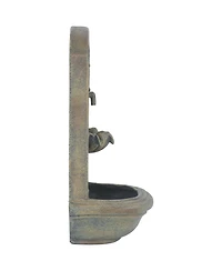 Seaside 27-Inch Outdoor Wall Fountain - Outdoor Water Fountain for Garden, Patio and Balcony