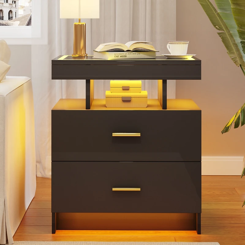 Vlsrka Vanity Makeup Desk with Mirror and Lights