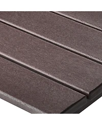 WestinTrends 3-Piece Outdoor Patio Hdpe Adirondack Chair With Cup Holder and Table Set