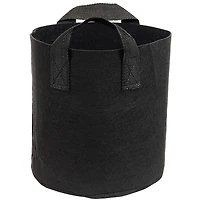 Garden Grow Bag with Handles Nonwoven Polypropylene Fabric, Black