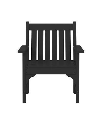 WestinTrends Outdoor Patio Hdpe Adirondack Dining Arm Chair