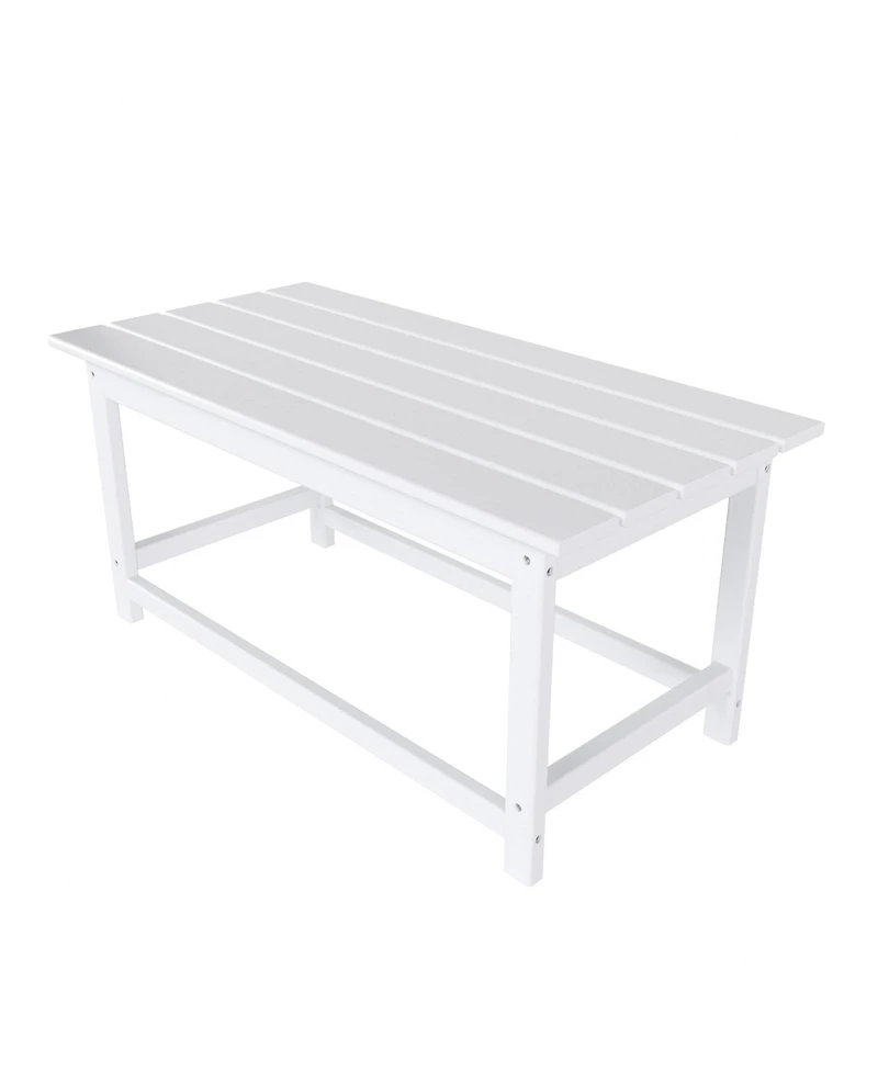 WestinTrends 4-Piece Adirondack Chairs with Cup Holders and Table Set