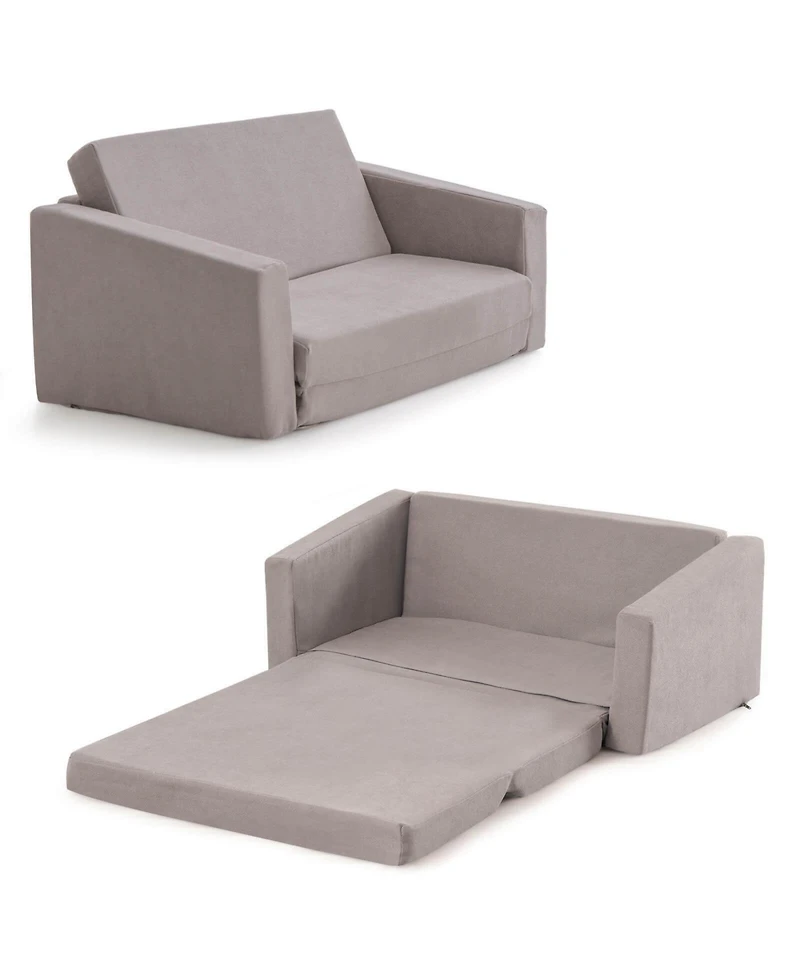 Gouun 2-in-1 Children's Convertible Sofa to Lounger-l