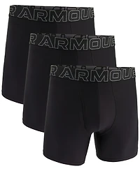 Under Armour Men's 3-Pack Performance Tech Solid 6" Boxer Briefs
