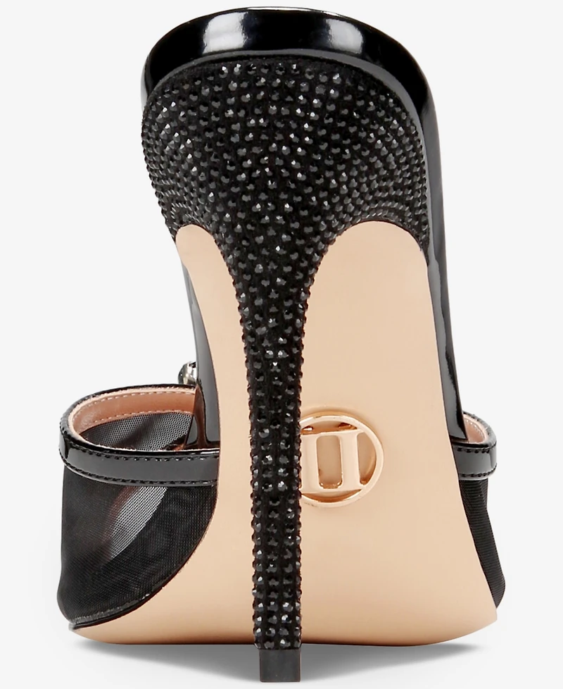 Things Ii Come Women's Shena Luxurious Slip-on High-Heel Pointed Toe Mule Dress Sandals