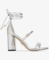 Things Ii Come Women's Kaysee Luxurious Block-Heel Strappy Dress Sandals