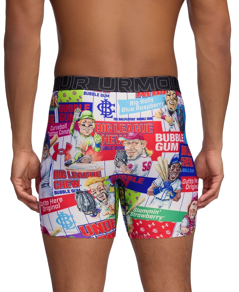 Under Armour Men's Performance Tech Mesh Graphic 6" Boxer Briefs