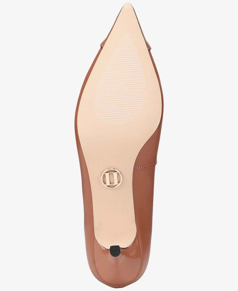 Things Ii Come Women's Jacey Luxurious Pointed-Toe Kitten Heel Pumps