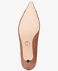 Things Ii Come Women's Jacey Luxurious Pointed-Toe Kitten Heel Pumps