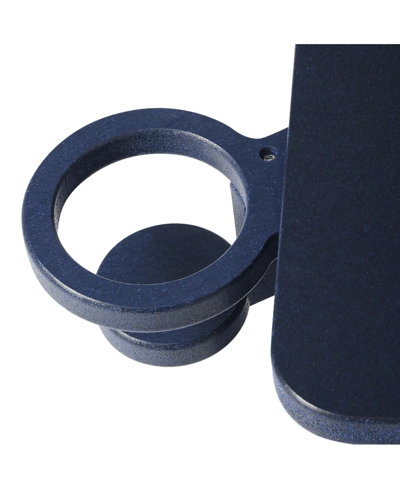 WestinTrends 2-Piece Outdoor Patio Hdpe Adirondack Chair With Ottoman and Cup Holder Set