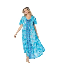 Only Neccessities Women's Necessities Sweeping Printed Lounger