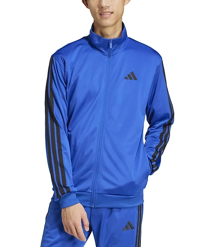 adidas Men's 3 Stripes Tricot Regular Track Top