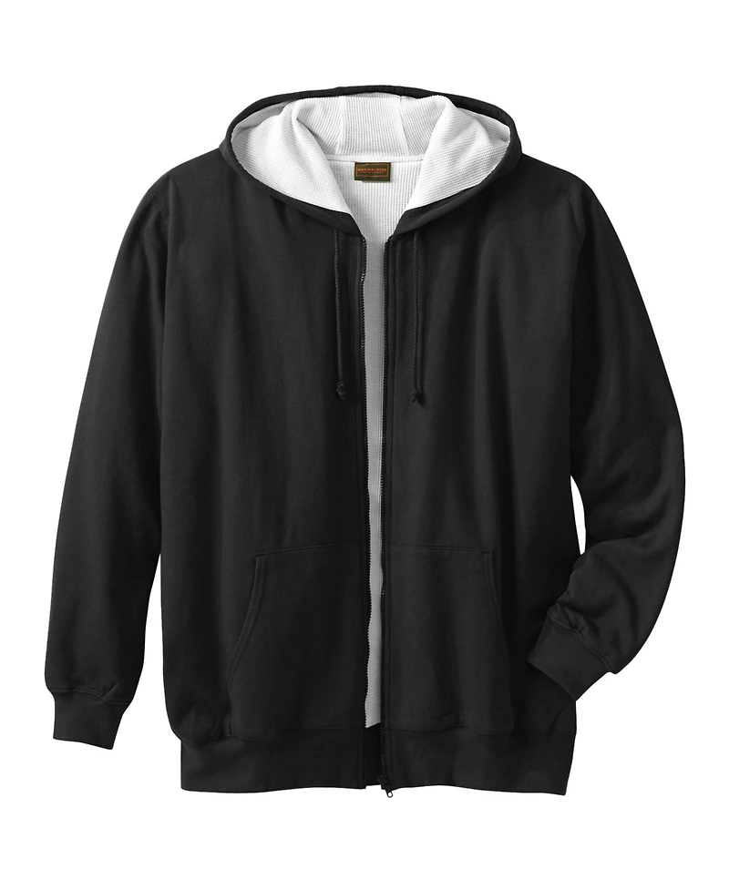 Boulder Creek Men's by KingSize Full-Zip Thermal Hoodie