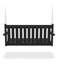 WestinTrends Outdoor Patio Hdpe Hanging Front Porch Swing Bench