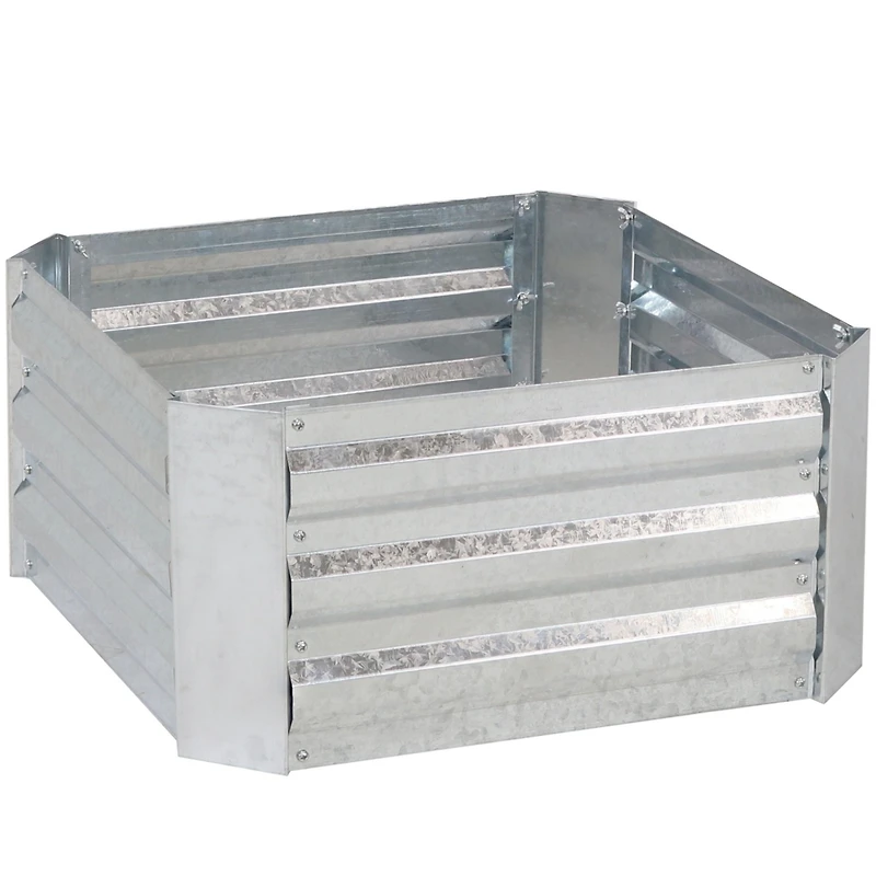 Steel Raised Garden Bed with Greenhouse Cover - Green