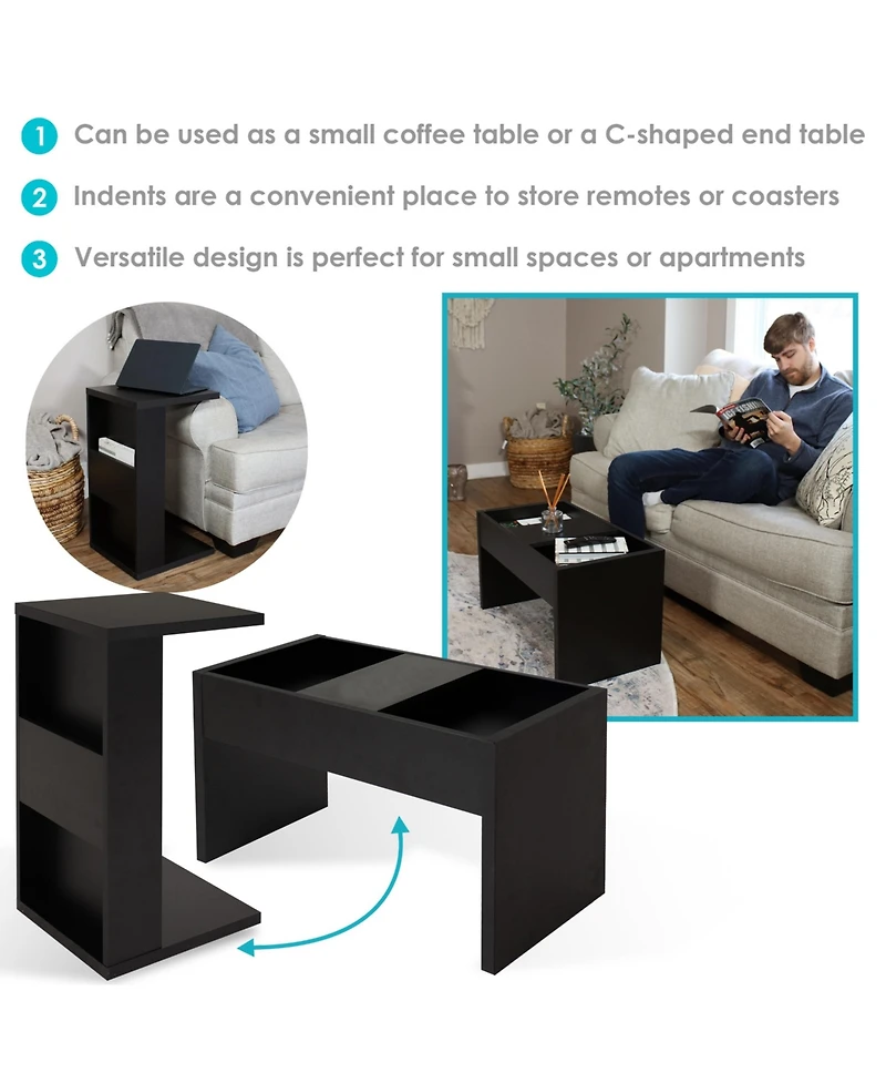 Indoor Decorative Multi-Use 2-in-1 Side Coffee Table