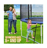 SereneLife Outdoor Trampoline Safety Ladder, Galvanized Steel