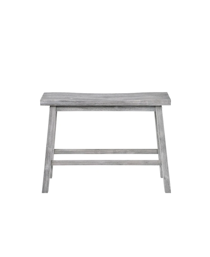 Saddle Design Wooden Bench – Rustic and Elegant Seating for Dining Room or Entryway