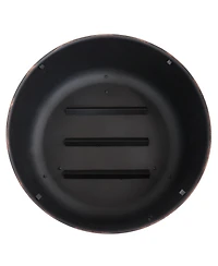 Heavy-Duty Steel Cauldron Fire Pit with Spark Screen and Pvc Protective Cover - 28.5-Inch Round - Brushed Bronze