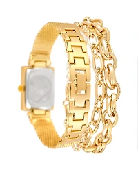 Jessica Carlyle Women's Gold Tone Metal Alloy Analog Watch, 23mm
