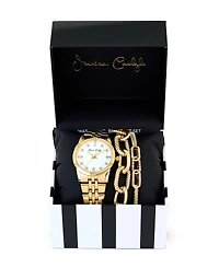 Jessica Carlyle Women's Gold Tone Metal Alloy Analog Watch, 33mm