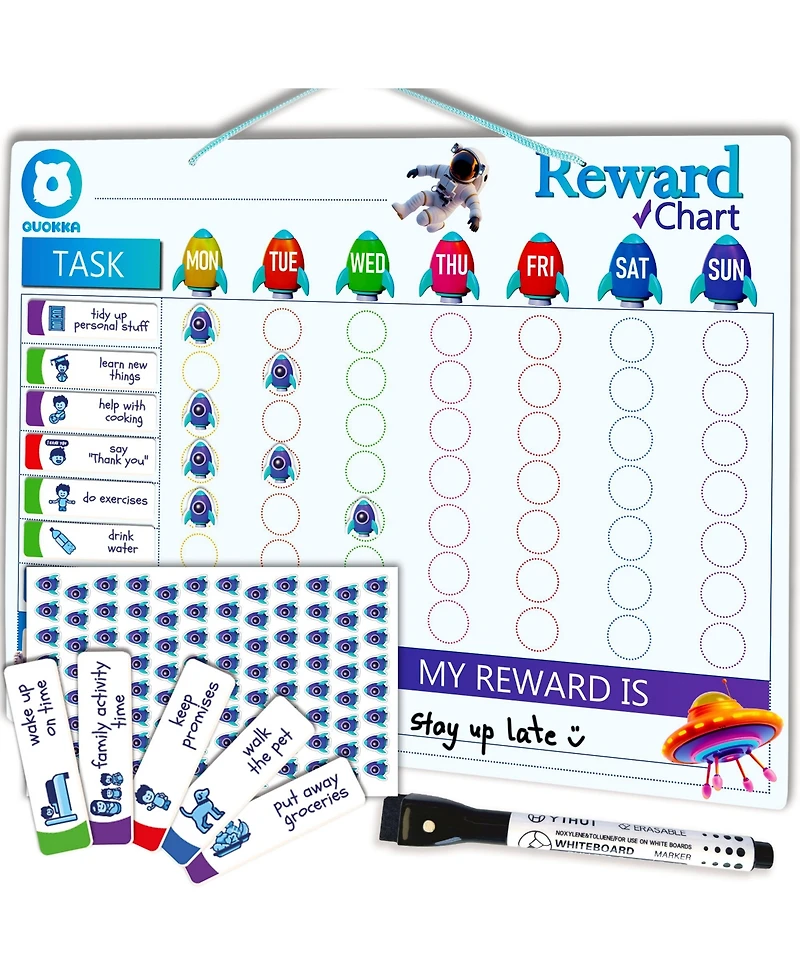 Quokka Reward Magnetic Behavior Chore Chart for Kids at Home