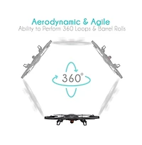SereneLife Drone Quad-Copter With Hd Camera & Video Recording, 2.4Ghz Control