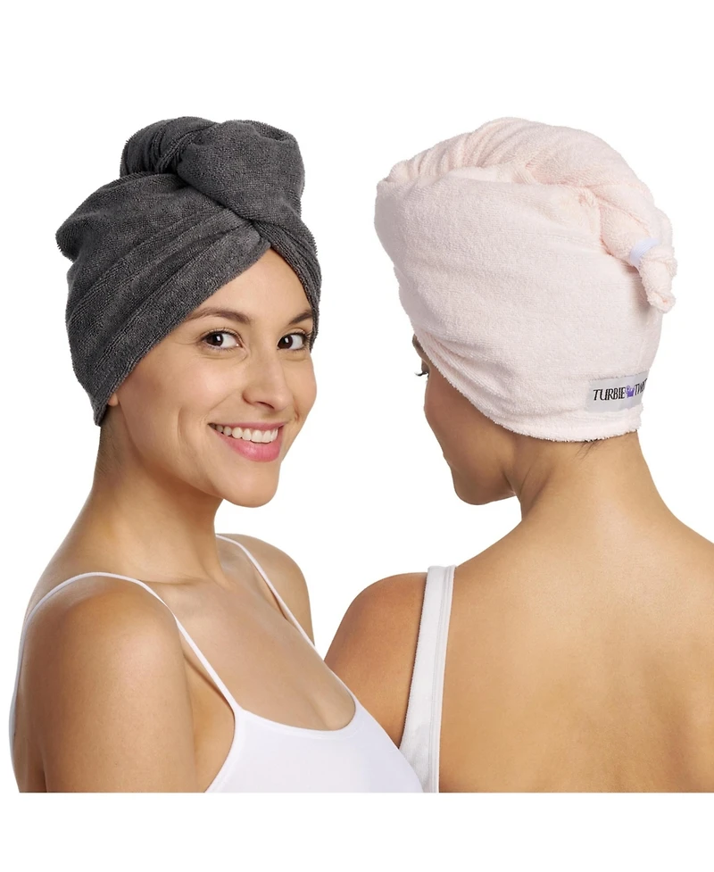 Turbie Twist Deluxe Wet Dry - Microfiber Tt and Shower Cap Multicolor