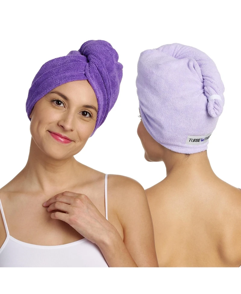 Turbie Twist Deluxe Wet Dry - Microfiber Tt and Shower Cap Multicolor