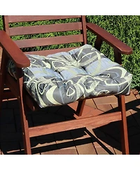 Indoor/Outdoor Replacement Square Tufted Patio Chair Seat and Back Cushions - 20" 2pk