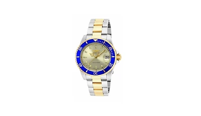 Invicta Men's ILE8928OBA Pro Diver Automatic 3 Hand Gold Dial Watch