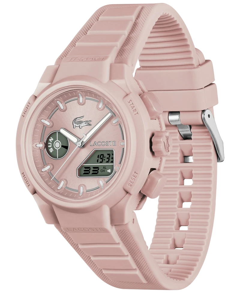 Lacoste Women's LC33 Pink Silicone Strap Watch, 40mm