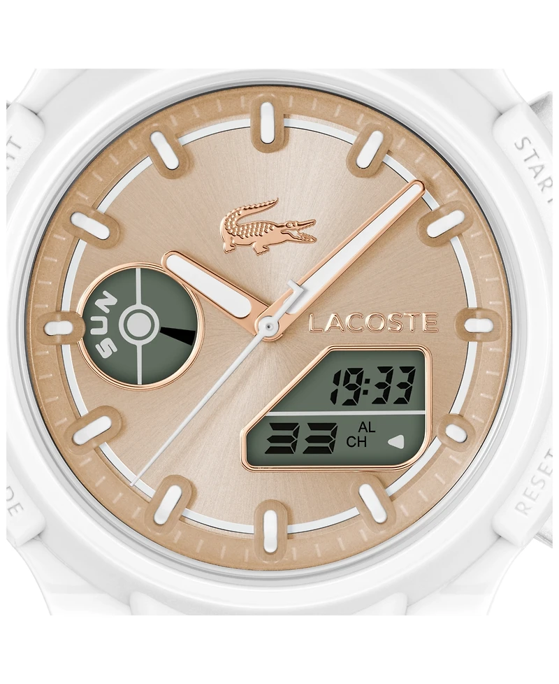 Lacoste Women's LC33 White Silicone Strap Watch, 40mm