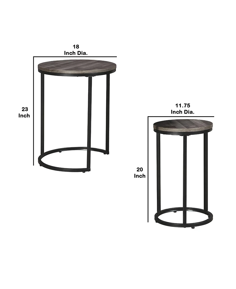 Accent Table Set of 2 – Stylish and Versatile Decor for Living Room, Bedroom, or Entryway