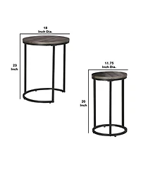Accent Table Set of 2 – Stylish and Versatile Decor for Living Room, Bedroom, or Entryway