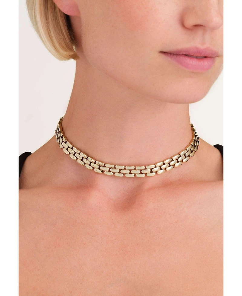 Rosefield Legacy Necklace In 14K Yellow Gold Plated Stainless Steel