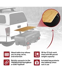 Yakima Exo BackDeck Table Top Mount Accessory for Exo Cargo Hitch Rack System