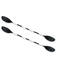 Intex 86" Lightweight Aluminum Double Oar Inflatable Kayak Paddle, Black, 2 Pack