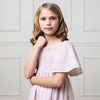 Hope & Henry Toddler Girls Smocked Bell Sleeve Dress