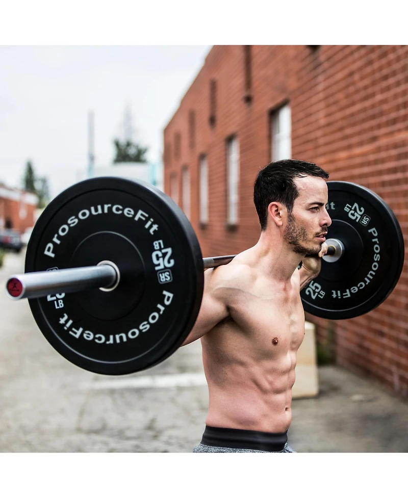 ProsourceFit Solid Rubber Bumper Plate