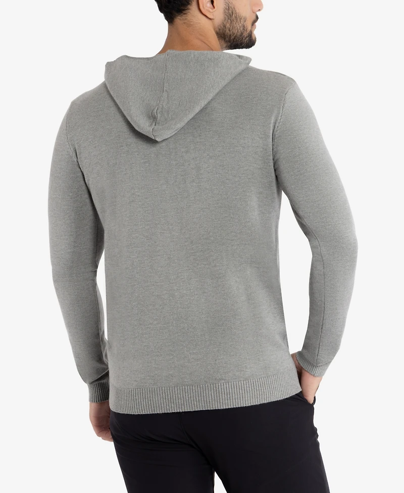 X-Ray Men's Basic Hooded Midweight Sweater